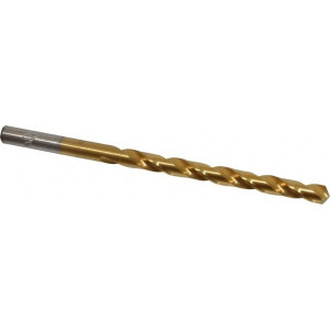 Chicago-Latrobe #2 118° High Speed Steel Jobber Drill TiN Finish, Right Hand Cut, Spiral Flute, Straight Shank, 3-7/8" OAL, Standard Point 70102 - 93094076