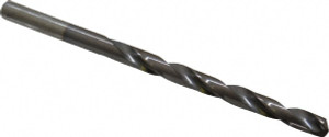 Chicago-Latrobe 3/16" 135° High Speed Steel Jobber Drill TiCN Finish, Right Hand Cut, Spiral Flute, Straight Shank, 3-1/2" OAL, Split Point 43612 - 56478027