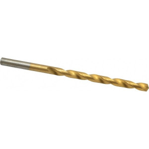 Chicago-Latrobe #9 135° Cobalt Jobber Drill TiN Finish, Right Hand Cut, Spiral Flute, Straight Shank, 3-5/8" OAL, Split Point 54019 - 81132433