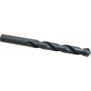 Chicago-Latrobe 17.24914mm 118° High Speed Steel Jobber Drill Oxide Finish, Right Hand Cut, Spiral Flute, Straight Shank, 184mm OAL, Standard Point 47378 - 36854487