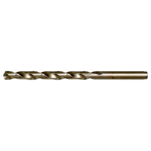 Cle-Line 7/32" 135° Cobalt Jobber Drill Gold Finish Finish, Right Hand Cut, Spiral Flute, Straight Shank, 3-3/4" OAL, Split Point C23355 - 57624595