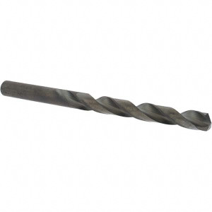 Cle-Line 5/16" 135° High Speed Steel Jobber Drill Oxide Finish, Right Hand Cut, Spiral Flute, Straight Shank, 4-1/2" OAL, Split Point C23141 - 80628522