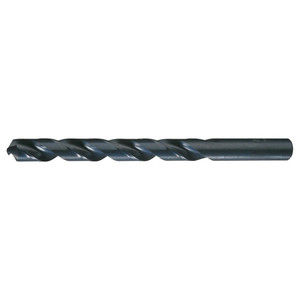 Cle-Line 15/32" 118° High Speed Steel Jobber Drill Oxide Finish, Right Hand Cut, Spiral Flute, Straight Shank, 5-3/4" OAL, Standard Point C22753 - 93097350