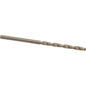 Cleveland Twist Drill #30 135° Cobalt Jobber Drill Oxide/Gold Finish, Right Hand Cut, Spiral Flute, Straight Shank, 2-3/4" OAL, Split Point C70163 - 74331281