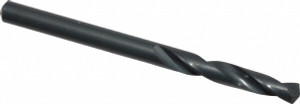 Cleveland Twist Drill 4.7mm 118° High Speed Steel Jobber Drill Oxide Finish, Right Hand Cut, Spiral Flute, Straight Shank, 3.15" OAL, Standard Point C71252 - 63690028