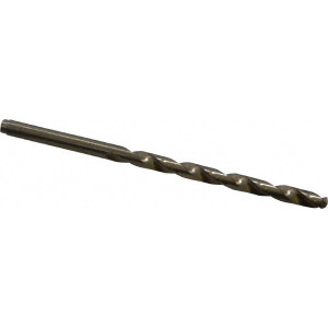 Cleveland Twist Drill 5/32" 135° Cobalt Jobber Drill Oxide/Gold Finish, Right Hand Cut, Spiral Flute, Straight Shank, 3-1/8" OAL, Split Point C70009 - 74329855
