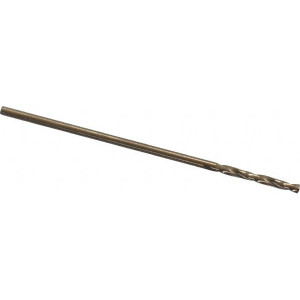 Cleveland Twist Drill 1mm 135° Cobalt Jobber Drill Oxide/Gold Finish, Right Hand Cut, Spiral Flute, Straight Shank, 1.339" OAL, Split Point C70057 - 74330325