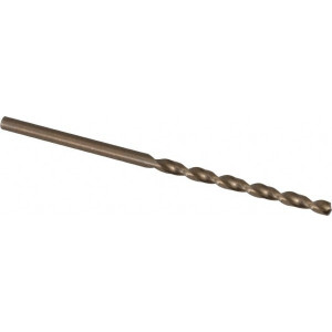 Cleveland Twist Drill #44 135° Cobalt Jobber Drill Oxide/Gold Finish, Right Hand Cut, Parabolic Flute, Straight Shank, 2-1/8" OAL, Split Point C16546 - 02146496