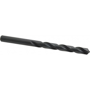 Cleveland Twist Drill 8.5mm 118° High Speed Steel Jobber Drill Oxide Finish, Right Hand Cut, Spiral Flute, Straight Shank, 4.606" OAL, Standard Point C71290 - 63691117