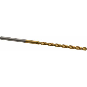 Cleveland Twist Drill #41 135° Cobalt Jobber Drill TiN Finish, Right Hand Cut, Parabolic Flute, Straight Shank, 2-3/8" OAL, Split Point C16654 - 02146983