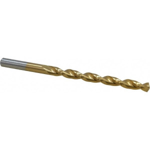 Cleveland Twist Drill 15/64" 135° Cobalt Jobber Drill TiN Finish, Right Hand Cut, Parabolic Flute, Straight Shank, 3-7/8" OAL, Split Point C16678 - 02145886