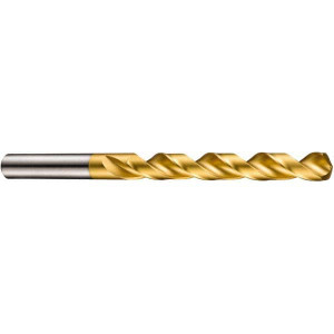 Dormer Pramet 4.2mm 130° High Speed Steel Jobber Drill TiN Finish, Right Hand Cut, Spiral Flute, Straight Shank, 75mm OAL, ADX Point 0036617 - 79769097