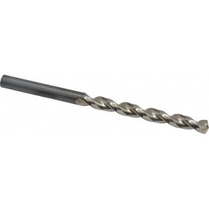Guhring Letter D 130° High Speed Steel Jobber Drill Bright Finish, Right Hand Cut, Parabolic Flute, Straight Shank, 3-31/32" OAL, Standard Point 9005490062500 - 85745040