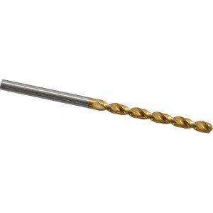 Guhring 3.6mm 130° Cobalt Jobber Drill TiN Finish, Right Hand Cut, Parabolic Flute, Straight Shank, 2-3/4" OAL, Standard Point 9006580036000 - 85900025