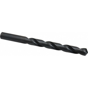 Hertel 12.4mm 118° High Speed Steel Jobber Drill Oxide Finish, Right Hand Cut, Spiral Flute, Straight Shank, 149mm OAL, Standard Point 301 12.40 - 01075928