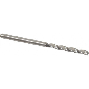 M.A. Ford 2.5mm 150° Solid Carbide Jobber Drill Bright Finish, Right Hand Cut, Parabolic Flute, Straight Shank, 43mm OAL, Standard Point 22909840 - 00045575