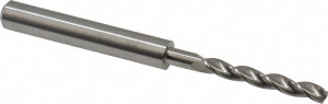 M.A. Ford 3.5mm 150° Solid Carbide Jobber Drill Bright Finish, Right Hand Cut, Parabolic Flute, Straight Shank, 66mm OAL, Standard Point 22913780 - 00045641