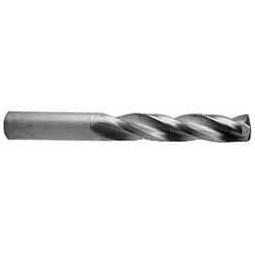 M.A. Ford 23/64" 150° Solid Carbide Jobber Drill Bright Finish, Right Hand Cut, Parabolic Flute, Straight Shank, 4-1/4" OAL, Standard Point 22935940 - 04123907