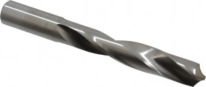 M.A. Ford 21/32" 118° Solid Carbide Jobber Drill Bright Finish, Right Hand Cut, Spiral Flute, Straight Shank, 5-1/2" OAL, Faceted Point 20465620 - 00656413