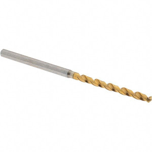 OSG 2.54mm 130° Vanadium High Speed Steel Jobber Drill TiN Finish, Right Hand Cut, Spiral Flute, Straight Shank, 62mm OAL, Standard Point 8597254 - 00334672