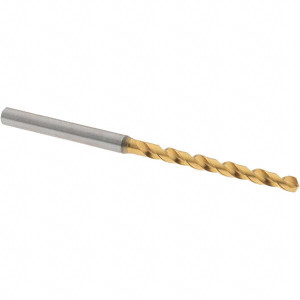 OSG 3.13mm 130° Vanadium High Speed Steel Jobber Drill TiN Finish, Right Hand Cut, Spiral Flute, Straight Shank, 68mm OAL, Standard Point 8597313 - 00335117