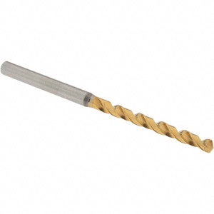 OSG #30 130° Vanadium High Speed Steel Jobber Drill TiN Finish, Right Hand Cut, Spiral Flute, Straight Shank, 68mm OAL, Standard Point 8597326 - 00335208