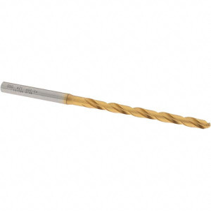 OSG #21 130° Cobalt Jobber Drill TiN Finish, Right Hand Cut, Spiral Flute, Straight Shank, 3-9/16" OAL, Standard Point 15159005 - 09593518