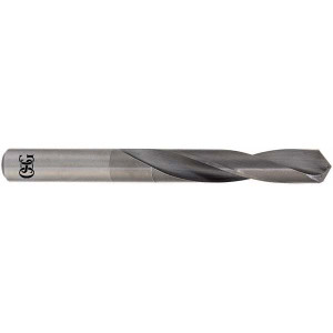 OSG #8 118° Solid Carbide Jobber Drill Bright Finish, Right Hand Cut, Spiral Flute, Straight Shank, 3" OAL, Standard Point 220-1990 - 55469951