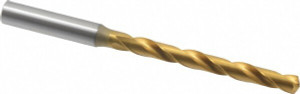 OSG Letter L 130° Cobalt Jobber Drill TiN Finish, Right Hand Cut, Spiral Flute, Straight Shank, 4-3/4" OAL, Standard Point 15290005 - 09593807