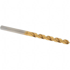 OSG 5.75mm 120° Vanadium High Speed Steel Jobber Drill TiN Finish, Right Hand Cut, Spiral Flute, Straight Shank, 101mm OAL, Standard Point 8597575 - 00337121