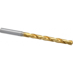 OSG Letter Q 130° Cobalt Jobber Drill TiN Finish, Right Hand Cut, Spiral Flute, Straight Shank, 5-1/4" OAL, Standard Point 15332005 - 09593856