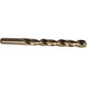 Precision Twist Drill 1.45mm 135° Cobalt Jobber Drill Oxide/Gold Finish, Right Hand Cut, Spiral Flute, Straight Shank, 1-37/64" OAL, Split Point 016359 - 78512704