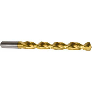 Precision Twist Drill #31 135° High Speed Steel Jobber Drill TiN Finish, Right Hand Cut, Parabolic Flute, Straight Shank, 2-3/4" OAL, Split Point 080531 - 78575818