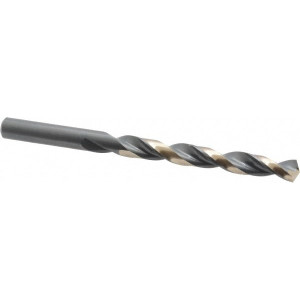 Triumph Twist Drill 3/8" 135° High Speed Steel Jobber Drill Oxide/Gold Finish, Right Hand Cut, Spiral Flute, Straight Shank, 5" OAL, Split Point 012524 - 00647438