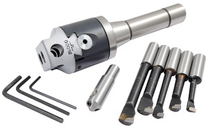 Precise 2" Boring Head Kit with R8 Shank, Boring Bars & Fly Cutter - 1061-0106