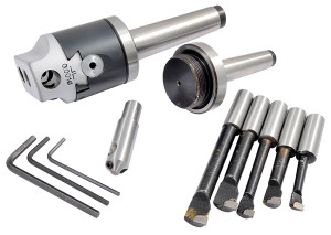 Precise 2" Boring Head Kit with MT2 & MT3 Shanks, Boring Bars & Fly Cutter - 1061-0074 Precise 2" Boring Head Kit with MT2 & MT3 Shanks, Boring Bars & Fly Cutter - 1061-0074