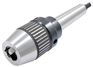Precise Pro-Series MT3 Integrated Keyless Drill Chuck, 1/64-1/2" Clamp Capacity, Tang Drawbar End - 3701-4675