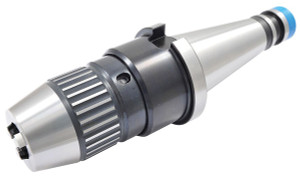 Precise Pro-Series NMTB #40 Integrated Keyless Drill Chuck, 0-1/2" Clamp Capacity, 5/8"-11 Drawbar End - 3701-4688