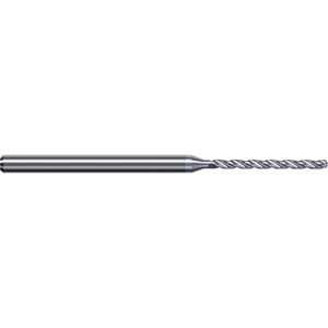 Harvey Tool #60, 130° Point, Solid Carbide Micro Drill Bit 50mm OAL, 14mm Flute Length, 3mm Shank Diam, Series Miniature High Performance Drills - Aluminum Alloys DQW0400-C8 - 43043124