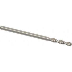 Accupro #42 130° Parabolic Flute Cobalt Screw Machine Drill Bit Bright Finish, Right Hand Cut, 0.551" Flute Length, 1.693" OAL, Split Point, Straight Shank 1630237-AC - 01331362