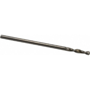 Accupro 0.0512" 130° Parabolic Flute Cobalt Screw Machine Drill Bit Bright Finish, Right Hand Cut, 0.315" Flute Length, 1.181" OAL, Standard Point, Straight Shank 1630130-AC - 01331016
