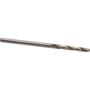 Chicago-Latrobe 3/32" 118° Spiral Flute High Speed Steel Screw Machine Drill Bit Bright Finish, Right Hand Cut, 3/4" Flute Length, 1-3/4" OAL, Standard Point, Straight Shank 48506 - 81353062