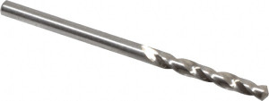 Chicago-Latrobe #34 118° Spiral Flute High Speed Steel Screw Machine Drill Bit Bright Finish, Right Hand Cut, 7/8" Flute Length, 1-7/8" OAL, Standard Point, Straight Shank 48734 - 81354342