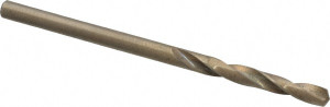 Chicago-Latrobe #37 135° Spiral Flute Cobalt Screw Machine Drill Bit Oxide/Gold Finish, Right Hand Cut, 13/16" Flute Length, 1-13/16" OAL, Split Point, Straight Shank 50892 - 81372377