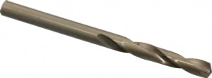 Chicago-Latrobe #20 135° Spiral Flute Cobalt Screw Machine Drill Bit Oxide/Gold Finish, Right Hand Cut, 1-1/16" Flute Length, 2-1/8" OAL, Split Point, Straight Shank 50875 - 81372203