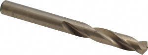 Chicago-Latrobe 0.266" 135° Spiral Flute Cobalt Screw Machine Drill Bit Oxide/Gold Finish, Right Hand Cut, 1-1/2" Flute Length, 2-11/16" OAL, Split Point, Straight Shank 50837 - 81373086