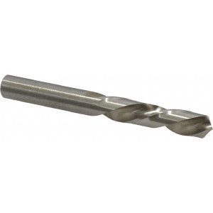 Chicago-Latrobe 21/64" 118° Spiral Flute High Speed Steel Screw Machine Drill Bit Bright Finish, Left Hand Cut, 1-11/16" Flute Length, 2-15/16" OAL, Standard Point, Straight Shank 48921 - 81350217
