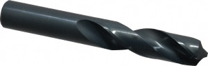 Chicago-Latrobe 49/64" 118° Spiral Flute High Speed Steel Screw Machine Drill Bit Oxide Finish, Right Hand Cut, 3-1/4" Flute Length, 5-1/8" OAL, Standard Point, Straight Shank 48549 - 81353492