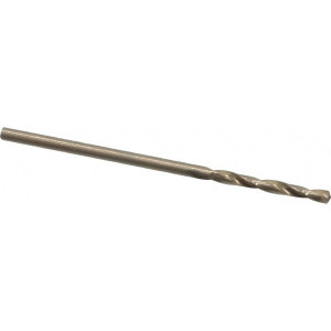 Cleveland Twist Drill #50 135° Spiral Flute Cobalt Screw Machine Drill Bit Oxide/Gold Finish, Right Hand Cut, 11/16" Flute Length, 1-11/16" OAL, Split Point, Straight Shank C14528 - 63793509