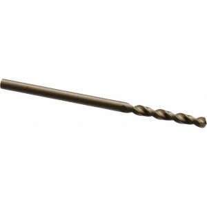 Cleveland Twist Drill #43 135° Parabolic Flute Cobalt Screw Machine Drill Bit Oxide/Gold Finish, Right Hand Cut, 3/4" Flute Length, 1-3/4" OAL, Split Point, Straight Shank C14309 - 76928449